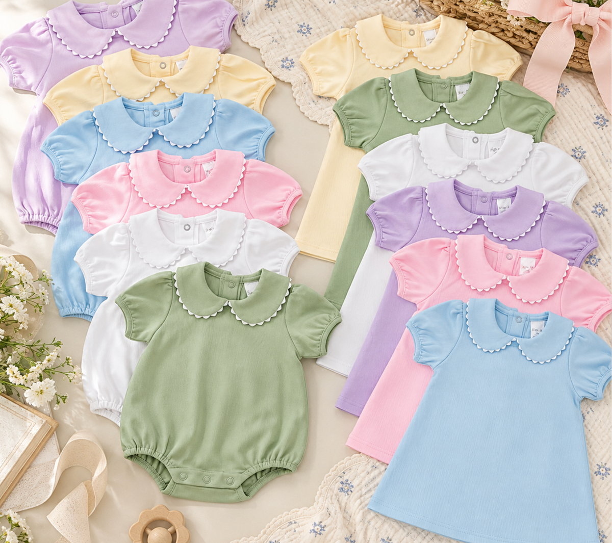 Girl's Collared Bubble & Dresses
