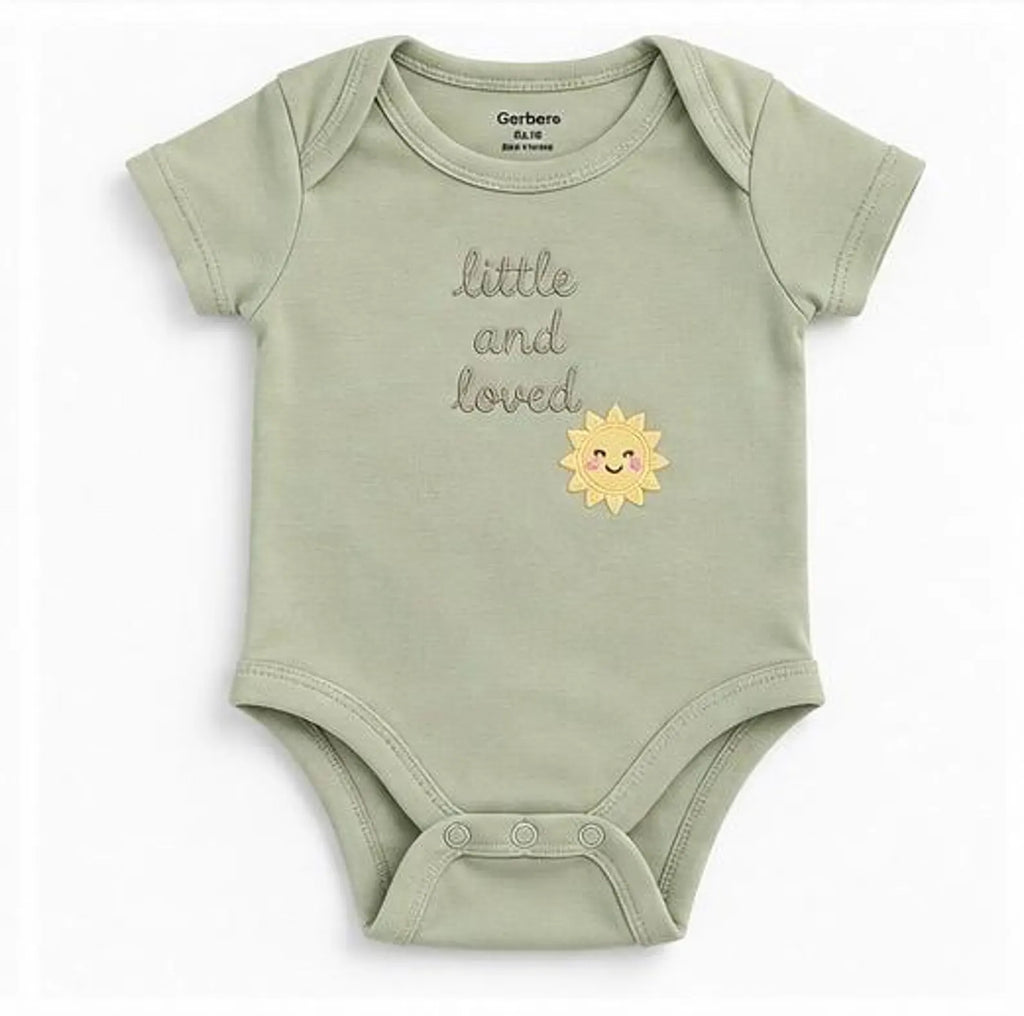 Little & Loved Embroidered Baby Bodysuit