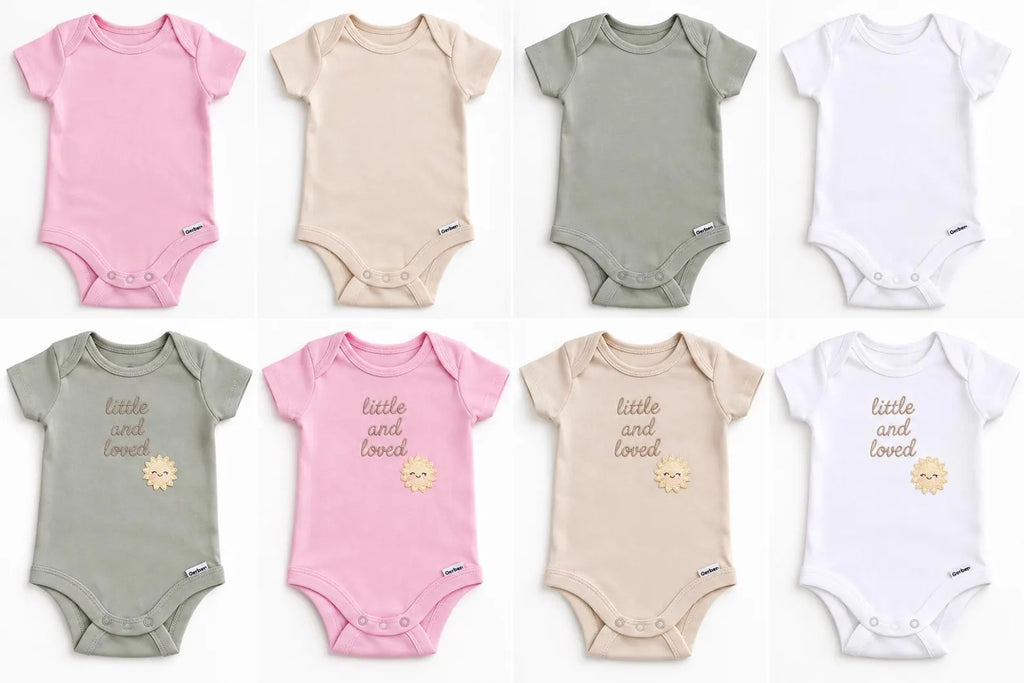 Little & Loved Embroidered Baby Bodysuit